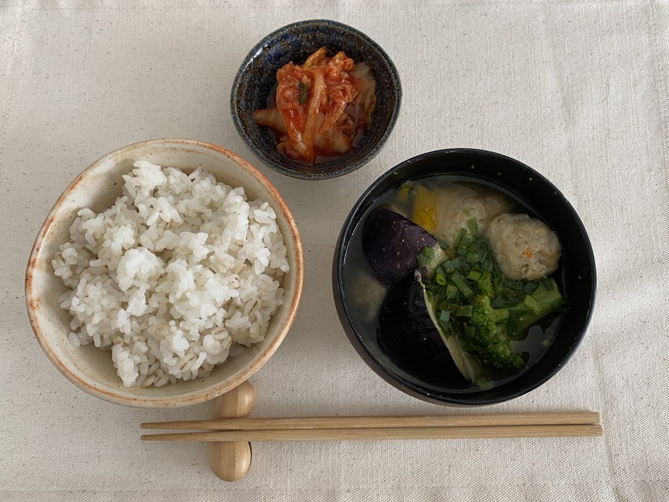 お椀味噌汁の完成写真