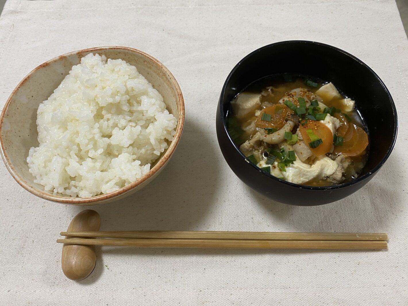 鍋でパパっと時短味噌汁の完成画像